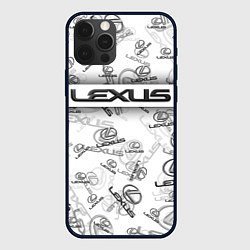 Чехол iPhone 12 Pro Max LEXUS BIG EMBLEMA PATTERN