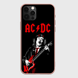 Чехол iPhone 12 Pro Max AC DC Ангус Янг гитарист