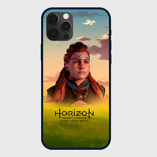 Чехол iPhone 12 Pro Max Horizon Forbidden West Aloy / 3D-Черный – фото 1