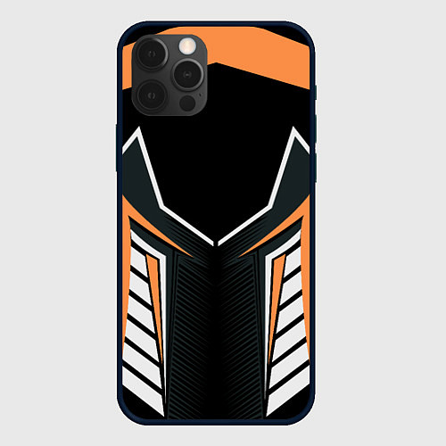 Чехол iPhone 12 Pro Max Техно стайл / 3D-Черный – фото 1