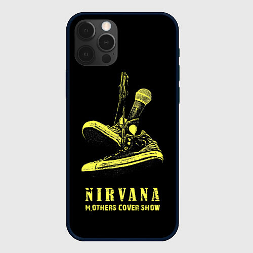 Чехол iPhone 12 Pro Max Nirvana Нирвана / 3D-Черный – фото 1