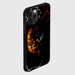 Чехол для iPhone 12 Pro Max КЛИНОК РАССЕКАЮЩИЙ ДЕМОНОВ Зеницу Агацума, цвет: 3D-черный — фото 2