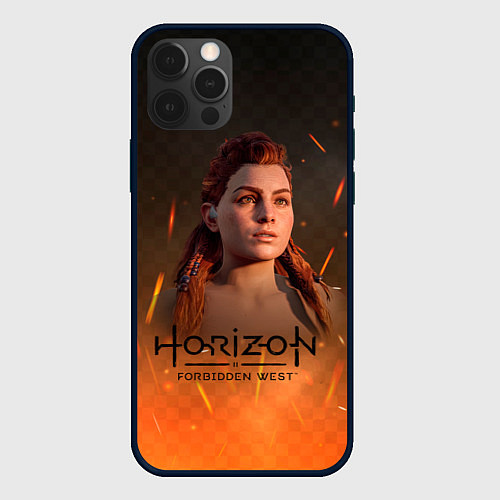 Чехол iPhone 12 Pro Max Horizon Forbidden West: Fire / 3D-Черный – фото 1