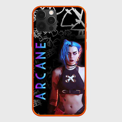 Чехол iPhone 12 Pro Max JINX ARCANE / 3D-Красный – фото 1