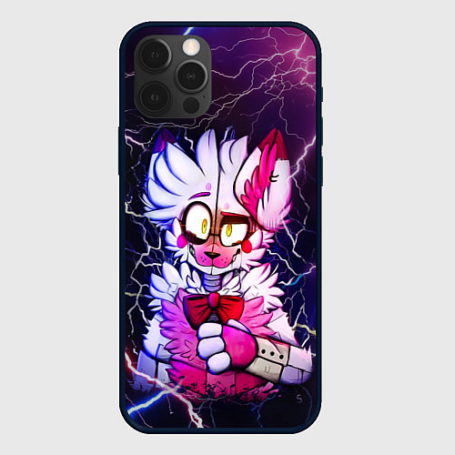 Чехол iPhone 12 Pro Max Foxy Five Nights at Freddys / 3D-Черный – фото 1