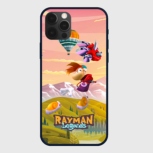 Чехол iPhone 12 Pro Max Rayman воздушные шары / 3D-Черный – фото 1