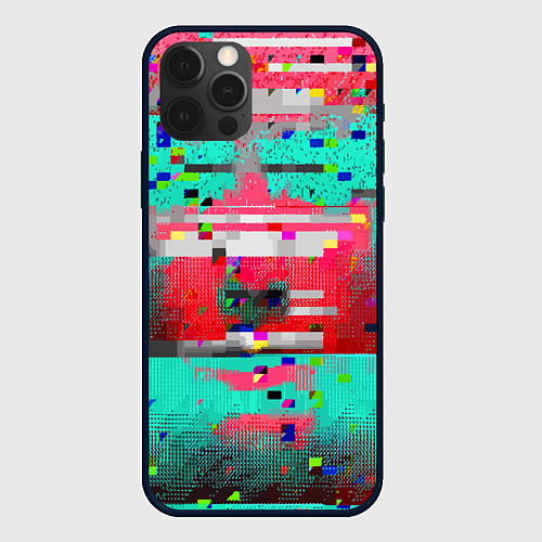 Чехол iPhone 12 Pro Max Fashion glitch 2088 / 3D-Черный – фото 1