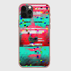 Чехол для iPhone 12 Pro Max Fashion glitch 2088, цвет: 3D-светло-розовый