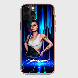 Чехол для iPhone 12 Pro Max Джуди Альварес Judy Cyberpunk 2077, цвет: 3D-светло-розовый