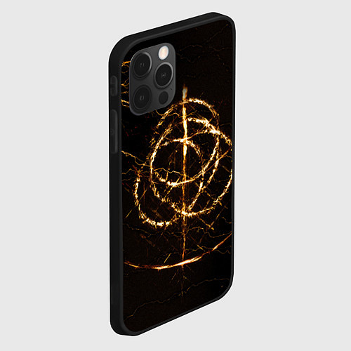 Чехол iPhone 12 Pro Max ELDEN RING SYMBOL ВЕЛИКИЕ РУНЫ / 3D-Черный – фото 2