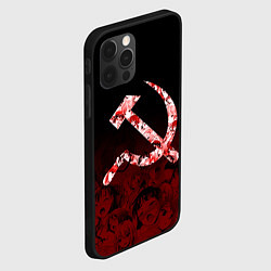 Чехол для iPhone 12 Pro Max СССР АХЕГАО USSR AHEGAO, цвет: 3D-черный — фото 2