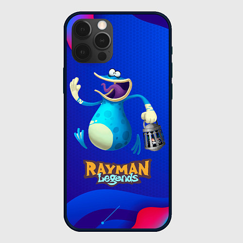 Чехол iPhone 12 Pro Max Синий globox Rayman / 3D-Черный – фото 1