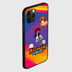 Чехол для iPhone 12 Pro Max Rayman абстрактные волны, цвет: 3D-черный — фото 2