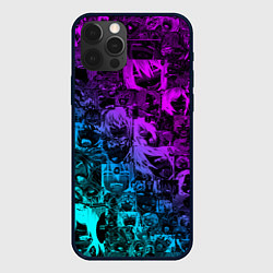 Чехол iPhone 12 Pro Max AHEGAO NEON GIRL НЕОНОВЫЙ АХЕГАО