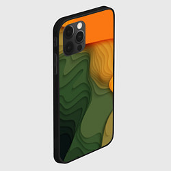 Чехол для iPhone 12 Pro Max Зеленые дюны, цвет: 3D-черный — фото 2