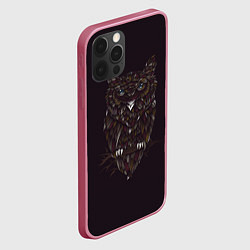 Чехол для iPhone 12 Pro Max Ночной наблюдатель, цвет: 3D-малиновый — фото 2