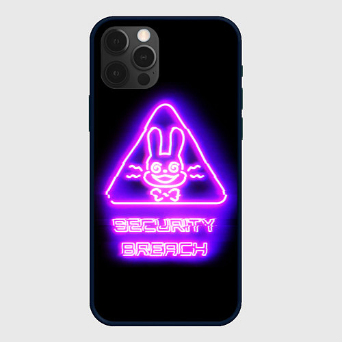 Чехол iPhone 12 Pro Max Five Nights at Freddys: Security Breach логотип / 3D-Черный – фото 1