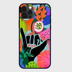 Чехол для iPhone 12 Pro Max Лето хипстера, цвет: 3D-черный