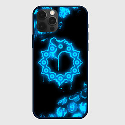 Чехол для iPhone 12 Pro Max МЕЛИОДАС НЕОНОВЫЙ 7 СМЕРТНЫХ ГРЕХОВ, цвет: 3D-черный