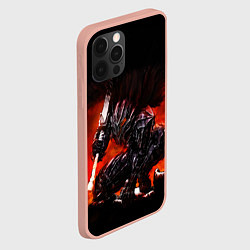 Чехол для iPhone 12 Pro Max ГАТС В ДОСПЕХАХ БЕРСЕРК, цвет: 3D-светло-розовый — фото 2