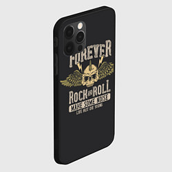 Чехол для iPhone 12 Pro Max FOREVER ROCK AND ROLL, цвет: 3D-черный — фото 2