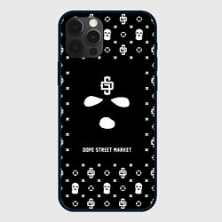 Чехол для iPhone 12 Pro Max Узор Black Phantom Ski Mask Dope Street Market, цвет: 3D-черный