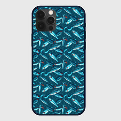 Чехол для iPhone 12 Pro Max Воблеры рыбки, цвет: 3D-черный