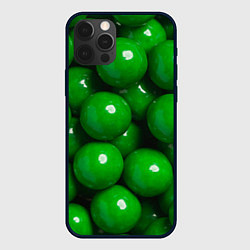 Чехол iPhone 12 Pro Max Крупный зеленый горошек