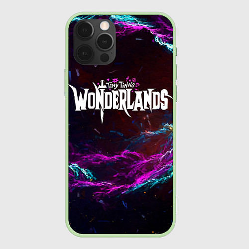 Чехол iPhone 12 Pro Max Tiny Tinas Wonderlands, logo / 3D-Салатовый – фото 1