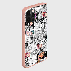 Чехол для iPhone 12 Pro Max Ahegao Girls, цвет: 3D-светло-розовый — фото 2
