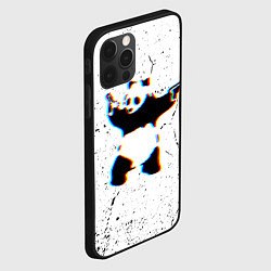 Чехол для iPhone 12 Pro Max Banksy Panda with guns Бэнкси, цвет: 3D-черный — фото 2