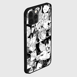 Чехол для iPhone 12 Pro Max Bungo Stray Dogs pattern, цвет: 3D-черный — фото 2