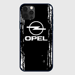 Чехол для iPhone 12 Pro Max Opel соты, цвет: 3D-черный