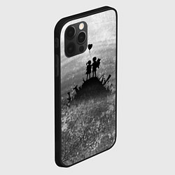 Чехол для iPhone 12 Pro Max Бэнкси Дети Любовь Banksy, цвет: 3D-черный — фото 2