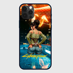 Чехол iPhone 12 Pro Max Panam сзади Cyberpunk2077