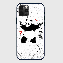 Чехол для iPhone 12 Pro Max BANKSY БЭНКСИ панда, цвет: 3D-черный