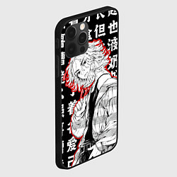 Чехол для iPhone 12 Pro Max Майки и иероглифы Токийские мстители, цвет: 3D-черный — фото 2