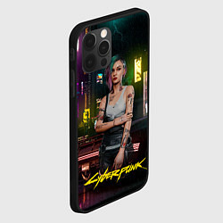 Чехол для iPhone 12 Pro Max Judy cyberpunk2077, цвет: 3D-черный — фото 2