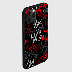 Чехол для iPhone 12 Pro Max HA HA HA, цвет: 3D-черный — фото 2