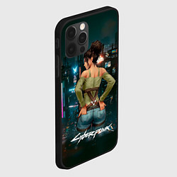 Чехол для iPhone 12 Pro Max Panam Панам Cyberpunk2077, цвет: 3D-черный — фото 2