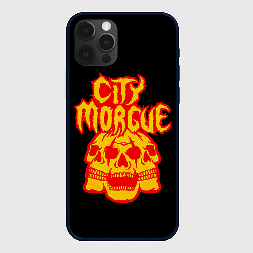 Чехол iPhone 12 Pro Max ZillaKami x SosMula City Morgue Черепа / 3D-Черный – фото 1