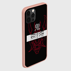 Чехол для iPhone 12 Pro Max Японский демон Oni, цвет: 3D-светло-розовый — фото 2