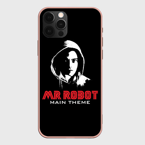 Чехол iPhone 12 Pro Max MR ROBOT Хакер / 3D-Светло-розовый – фото 1