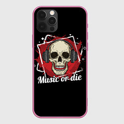 Чехол для iPhone 12 Pro Max Музыка или Cмерть, цвет: 3D-малиновый
