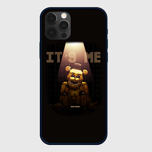 Чехол iPhone 12 Pro Max Five Nights at Freddys - мишка Фредди / 3D-Черный – фото 1