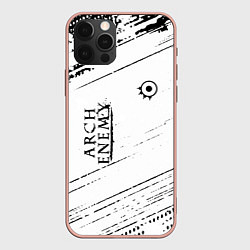 Чехол для iPhone 12 Pro Max Arch Enemy, цвет: 3D-светло-розовый