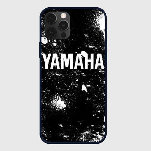 Чехол iPhone 12 Pro Max YAMAHA - БРЫЗГИ / 3D-Черный – фото 1