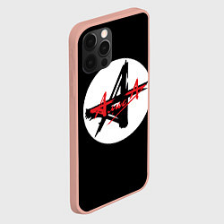 Чехол для iPhone 12 Pro Max Алиса - русский рок, цвет: 3D-светло-розовый — фото 2