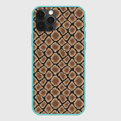 Чехол для iPhone 12 Pro Max Змеиная Шкура - Snake, цвет: 3D-мятный