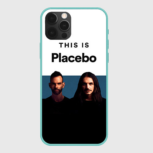 Чехол iPhone 12 Pro Max Плацебо Дуэт / 3D-Мятный – фото 1
